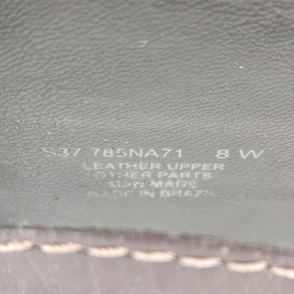 Naturalizer Womens Brown Leather Slide Sandals Size 8W Brazil Wedge Heel - Picture 9 of 9